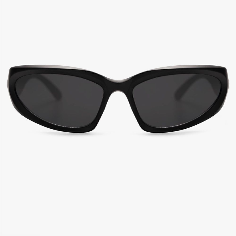 Black Wrap Around Futuristic Y2K Sunglasses. New! Unisex